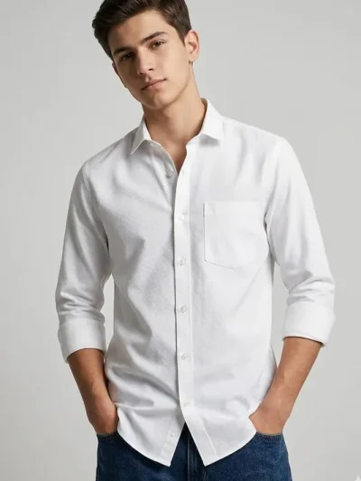 Essentials | WHITE REGULAR FIT Shirt